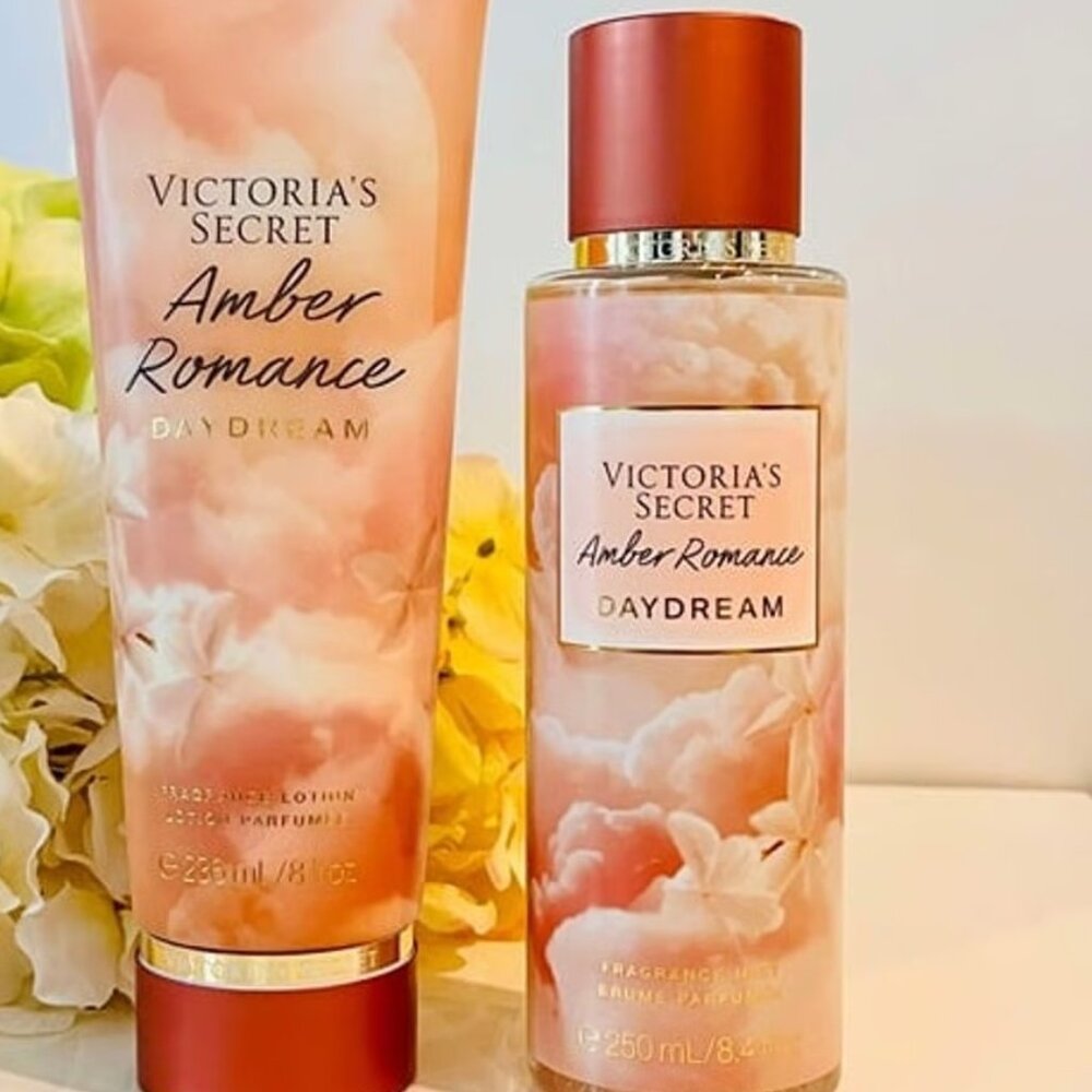 VICTORIA SECRETS Amber Romance Daydream Body Mist & Lotion Set - NWT